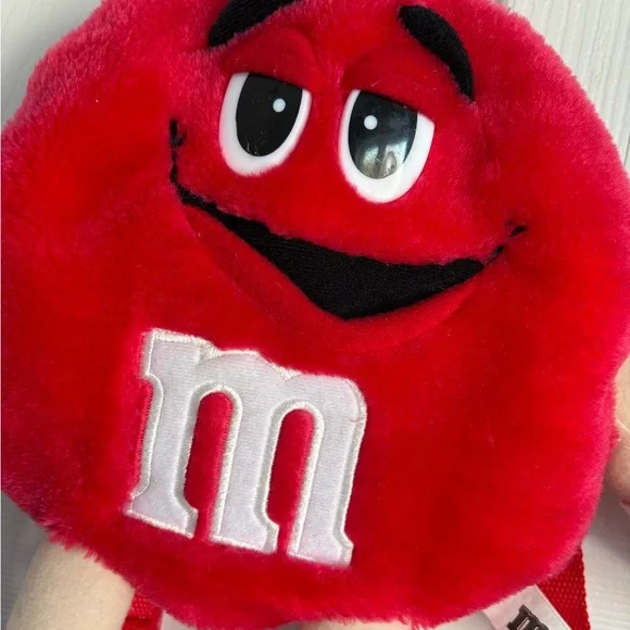 M&M'S Red Character 2001 Plush Backpack 🎒 - Picture 6 of 12